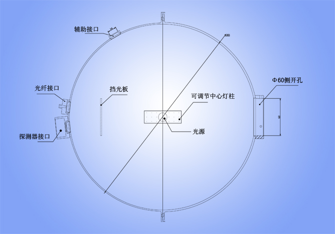 Φ0.3米铝合金积分球